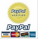 We accept PayPal, Visa, MasterCard
